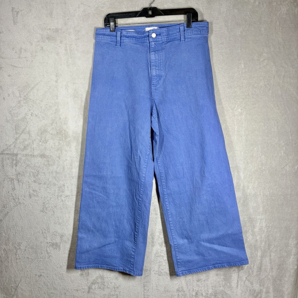 Universal Thread Wide Leg Sailor Ankle Jeans Blue Size 12 Dopamine Eclectic - Picture 2 of 9
